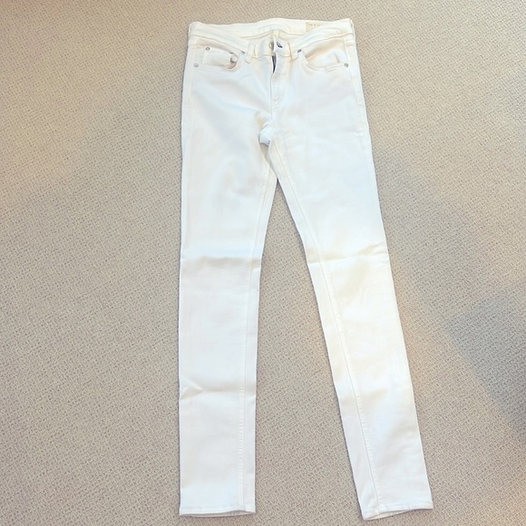 RAG & BONE SKINNY WHITE JEANS - Picture 2 of 9